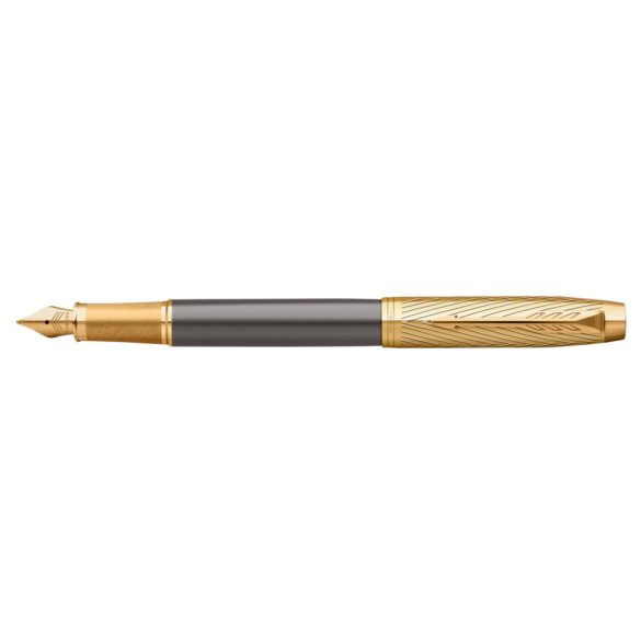 PARKER ROYAL IM PREMIUM PIONEER ARROW TÖLTŐTOLL SZÜRKE CIZELLÁLT, ARANY KLIPSZ 2200956